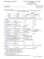 ĐỀ THI THỬ THPT QUỐC GIA 2017 MÔN ĐỊA LÍ THPT MINH KHAI HÀ TĨNH MÃ ĐỀ : 005