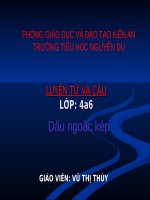 Bài Giảng Dấu Ngoặc Kép (Lớp 4)