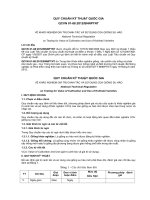 QUY CHUẨN KỸ THUẬT QUỐC GIA  QCVN 0188:2012BNNPTNT   VỀ KHẢO NGHIỆM GIÁ TRỊ CANH TÁC VÀ SỬ DỤNG CỦA GIỐNG SU HÀO