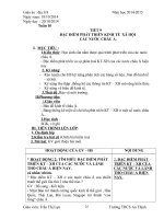 Bài soạn địa lí 8 tuần 10 