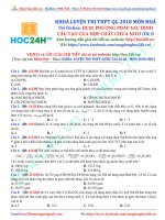 Hoc24h Hoa 2018 LTTHPTQG: PP Xac Dinh Cau Tao Hop Chat Chua Nito De 02 Thi Online