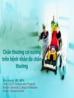 BÀI GIẢNG Chấn thương cơ-xương trên bệnh nhân đa chấn thương