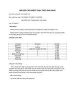 BÀI báo cáo ROBOT CHẠY THEO ÁNH SÁNG