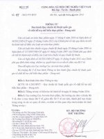 Quy chuẩn kỹ thuật quốc gia về Chất hỗ trợ chế biến thực phẩm  Dung môi