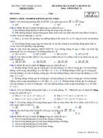 đề kiểm tra hình học lớp 11 