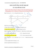 Nguyễn bá tuấn đa TỔNG DUYỆT hàm số đề