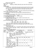 giáo án đại số 7 chương thống kê  bang tan so 