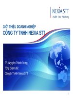 GIỚI THIỆU DOANH NGHIỆPCÔNG TY TNHH NEXIA STT