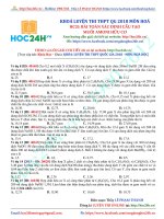 HC20. BÀI TOÁN XÁC ĐỊNH CẤU TẠO   MUỐI AMONI HỮU CƠ  HOC24H