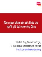 Tổng quan chăm sóc sức khỏe cho  người già dựa vào cộng đồng