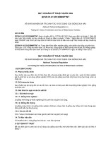 QUY CHUẨN KỸ THUẬT QUỐC GIA  QCVN 0191:2012BNNPTNT   VỀ KHẢO NGHIỆM GIÁ TRỊ CANH TÁC VÀ SỬ DỤNG CỦA GIỐNG DƯA HẤU