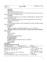 giáo án hoá học lớp 9 tuần 17 