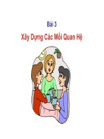 BÀI GIẢNG Xây Dựng Các Mối Quan Hệ
