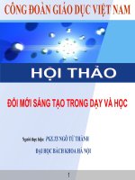 Hội Thảo Đổi Mới Sáng Tạo Trong Dạy Và Học