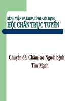 Chuyên đề: Chăm sóc Người bệnh Tim Mạch
