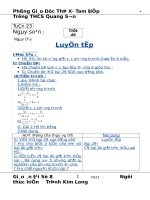 giáo án đại số 8  tuần 23 