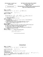 ĐỀ THI VÀO 10 THPT MÔN TOÁN TỈNH Thanh hoa 2011 2012 