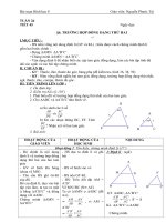 giáo án hình học 8 TUẦN 26 đến TUẦN 29 