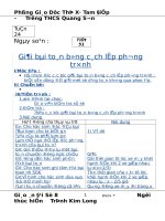 giáo án đại số 8  tuần 24 