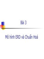 BÀI GIẢNG Mô hình thực thể và chuẩn hóa