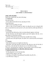 Giáo án hóa 11 bài 3 bai 9 axit nitric va muoi nitrat