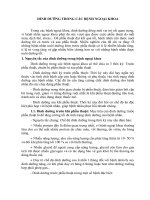 DINH DƯỠNG TRONG các BỆNH NGOẠI KHOA 