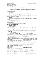 Bài soạn địa 8 tuần 15 