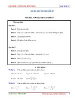 Bài tập trắc nghiệm cực trị của hàm số   ngọc đàn 