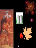 BÀI GIẢNG chiếc lá cuối cùng