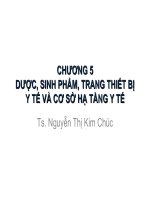 Bài Giảng Dược, Sinh Phẩm, Trang Thiết Bị Y Tế Và Cơ Sở Hạ Tầng Y Tế