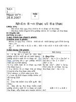 giáo án đại số 8  tuần  1 9 