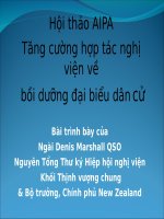 Hội thảo AIPA Tăng cường hợp tác nghị viện về  bồi dưỡng đại biểu dân cử