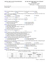 ĐỀ THI THỬ THPT QUỐC GIA 2017 MÔN ĐỊA LÍ THPT MINH KHAI HÀ TĨNH MS: 010