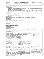 giáo án hoá học lớp 8 tuần 20 