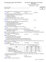 ĐỀ THI THỬ THPT QUỐC GIA 2017 MÔN ĐỊA LÍ THPT MINH KHAI HÀ TĨNH MÃ ĐỀ : 003