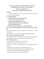 giáo án hoá học  dung dịch 