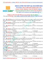 Thi Online: HC19. PHƯƠNG PHÁP GIẢI CÁC  DẠNG TOÁN TRỌNG TÂM VỀ PEPTIT (Đề 03)