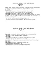 Đề kiểm tra học kì 2 môn giáo dục công dân lớp 6,7,8,9 