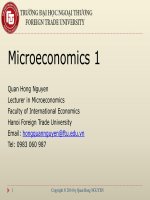 KINH TẾ VI MÔ  Chapter i   quan nguyen 