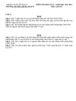 Đề kiểm tra học kì 2 lịch sử 9 