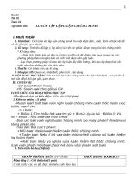 Luyện tập lập luận chứng minh 