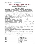 8 bộ đề thi HSG Vật lí 8 cực hay