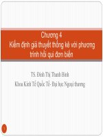 KINH TẾ LƯỢNG Chương 4   kiểm định đơn biến 