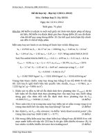 Tổng hợp đề thi môn cơ học bay   tài liệu ngành hàng không 