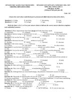 kiểm tra giữa kì 2 tiếng anh 11