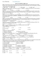 Bài tập hay di truyền sinh học 12 ôn thi thptqg năm 2018