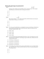 Phương pháp giải bài tập di truyền liên kết p1 