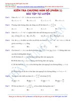 kiểm tra định kì số 01  bài kiểm tra hàm số ( phần 1 )