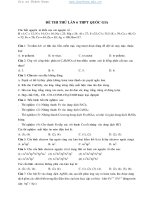 đề thi thử thpt quốc gia 2017 môn Hoá lần 6