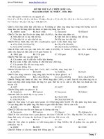 đề thi thử thpt quốc gia 2017 môn Hoá lần 1